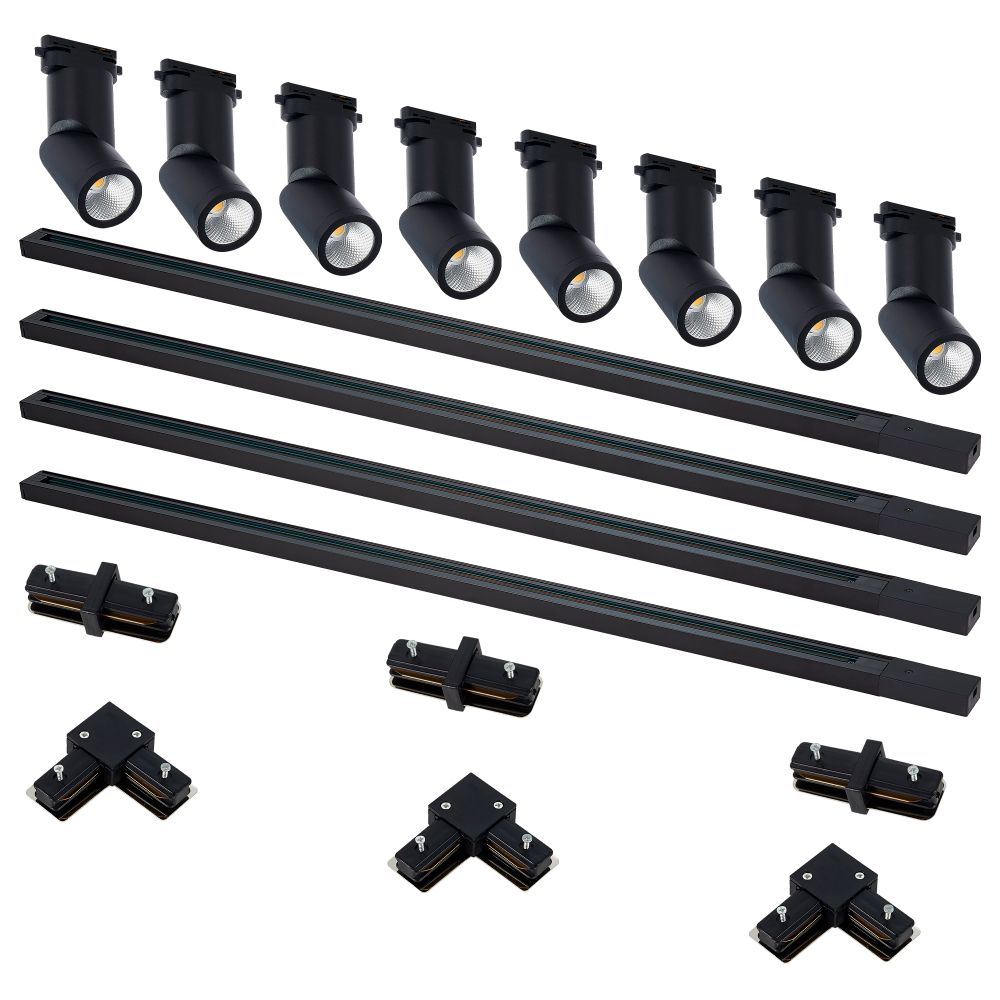 ST2650.430.08 Комплект трек,черный,8 св-ков,4 шинопр-да,кон-ры,ST650.436.10,ST001.419.00,ST002.419.0 BASE