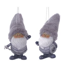 GAEM Фигурка декоративная подвесная "Дед Мороз", L6 W7 H11 см, 2в.