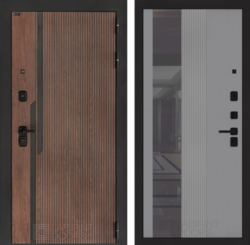 Кармина 32 серый рельеф с тонированным зеркалом