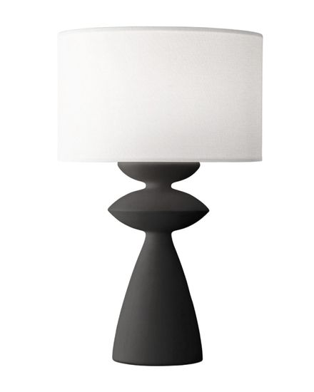 Черная настольная лампа “Анза”