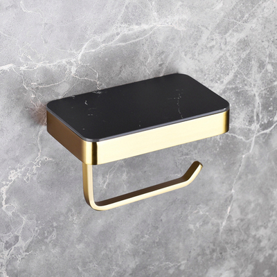 Бумагодержатель с полкой для телефона ABBER Westen AA1730G золото