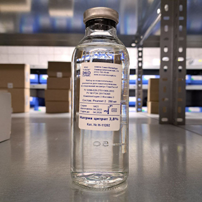 Цитрат натрия (3-х замещенный), 3,8%, 250мл., Эко-Сервис (Н-11202), фл.
