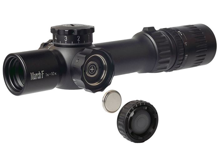 Прицел March-F 1-10x24 Shorty DR-TR1FB FFP+SFP 30мм, с кронштейном (D10SV24FDIML_P DR-TR1FB)