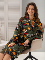 Халат Х-138/хаки-осеннийлист