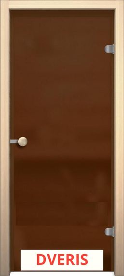 Межкомнатная дверь для бани и сауны Кноб Е (Бронза Сатинато)