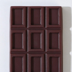 Фигурное мыло ручной работы в форме плитки шоколада - 80 гр. (Цвет: разноцветный)