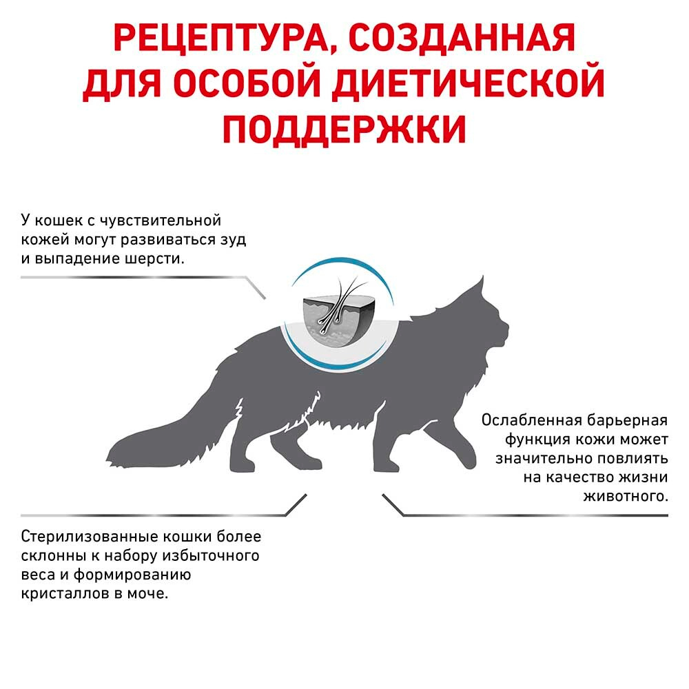 Royal Canin VET Skin & Coat - диета для кошек с заболеванием кожи и шерсти