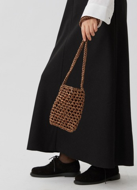 Новогодняя вязаная сумочка