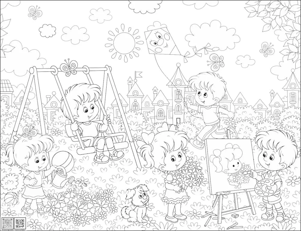 Цифровое панно ID Wall Раскраска "Прекрасный летний день"