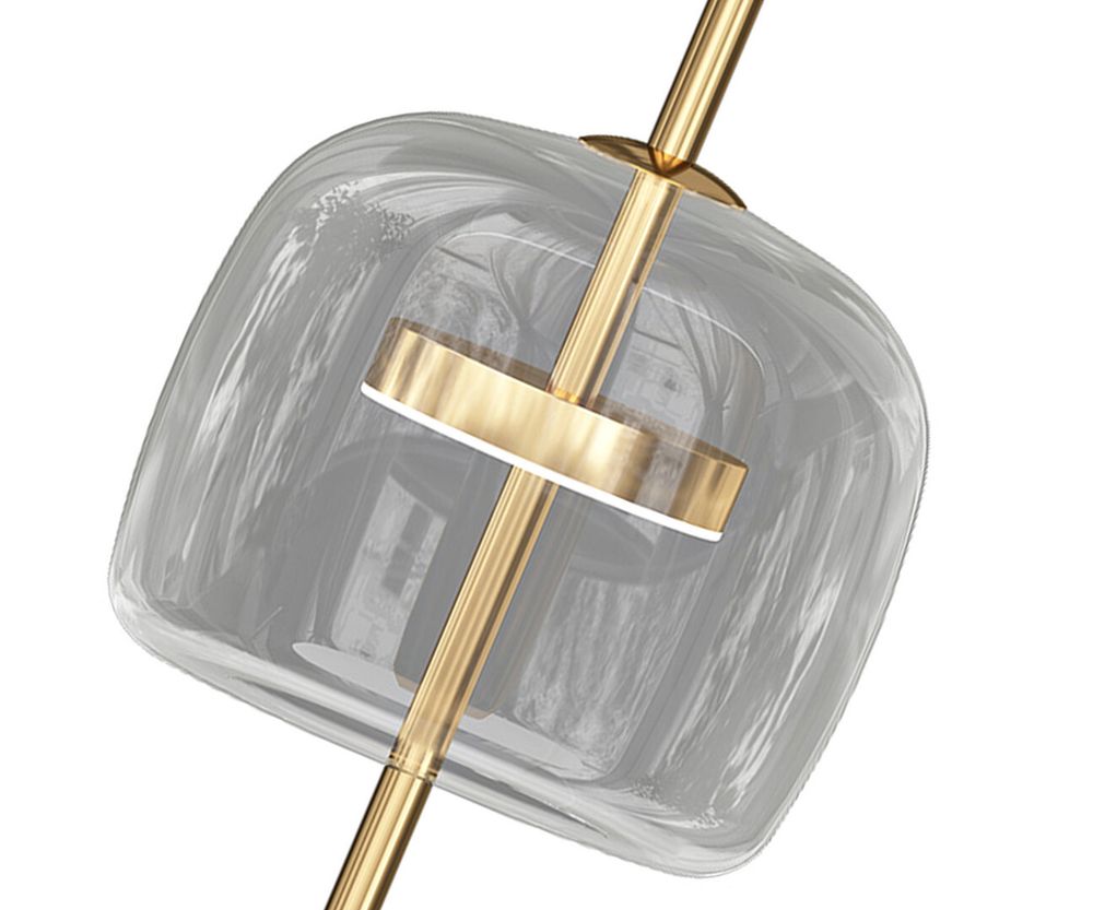 Kink Light 07715-T,20(16) Настольная лампа Розия бронза/серый