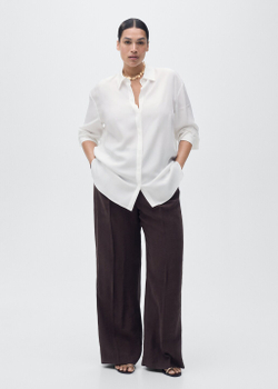 Рубашка из лиоцелла с потайными пуговицами