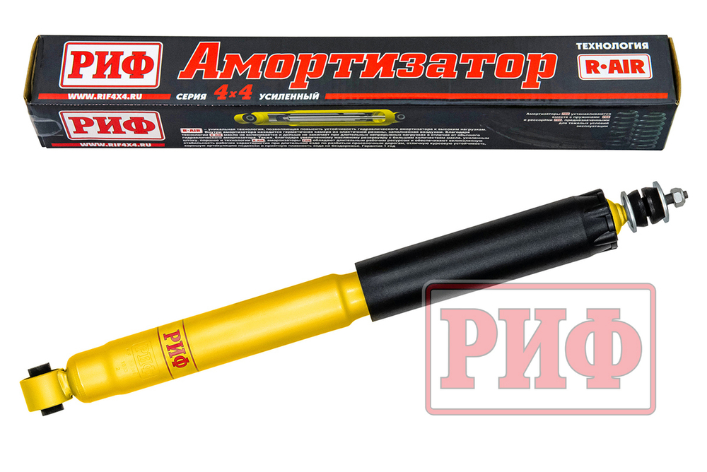 Амортизатор усиленный задний Mitsubishi Pajero III, IV 2000+ лифт 40 мм РИФ