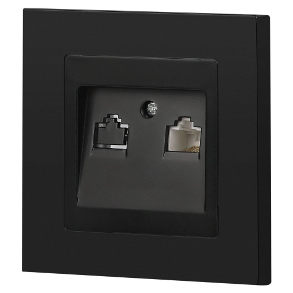 Розетка Intro Accent 6-303-05 информационная RJ45 IP20 СУ антрацит