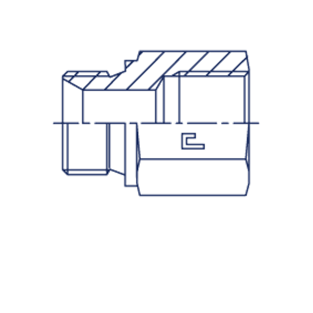 Соединение PF BSP 3/4 - BSP 3/4 L40
