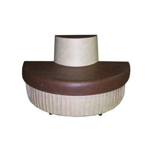 «Диван полукруглый» бежево-коричневый