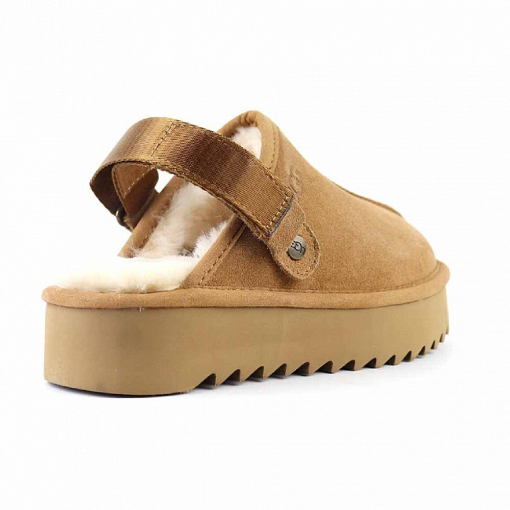 Ugg Goldenstar Clog Platform Chestnut