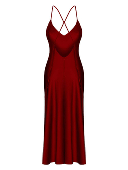 Платье-комбинация миди