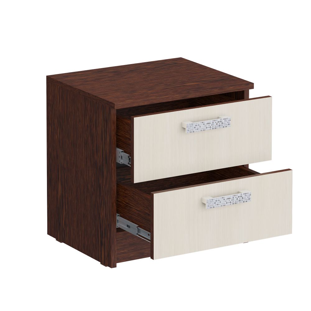 Тумба прикроватная 450 2 ящика Уфимка (венге/дуб молочный)