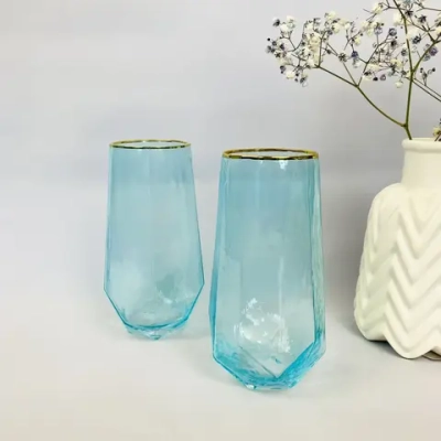 Стакан 400мл «ICE CRYSTAL» в наборе 4шт, голубой