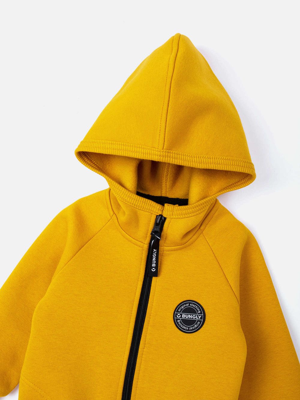 Комбинезон с капюшоном и карманами "Горчица" утепленный