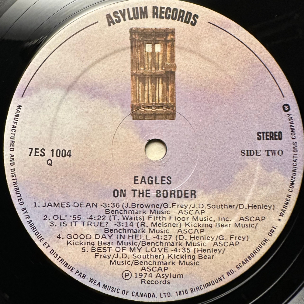 Eagles - On The Border (Канада 1974г.)