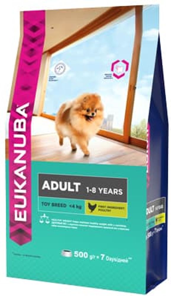 *EUK Dog корм для взрослых собак миниатюрных пород 500 г(Уценка) *EUK Dog корм для взрослых собак миниатюрных пород 500 г(Уценка)