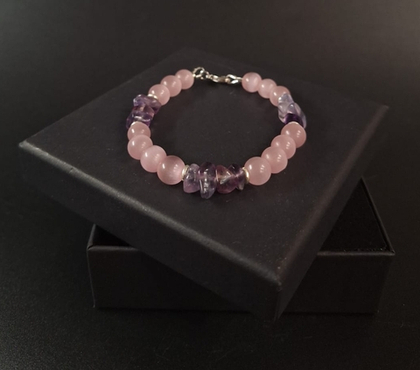 Браслет "Розовый вечер"
