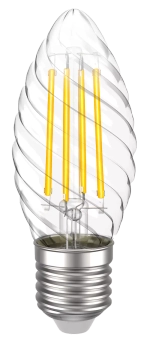 Лампа светодиодная CT35 свеча вит. 5Вт 230В 3000К E27 серия 360° IEK LLF-CT35-5-230-30-E27-CL
