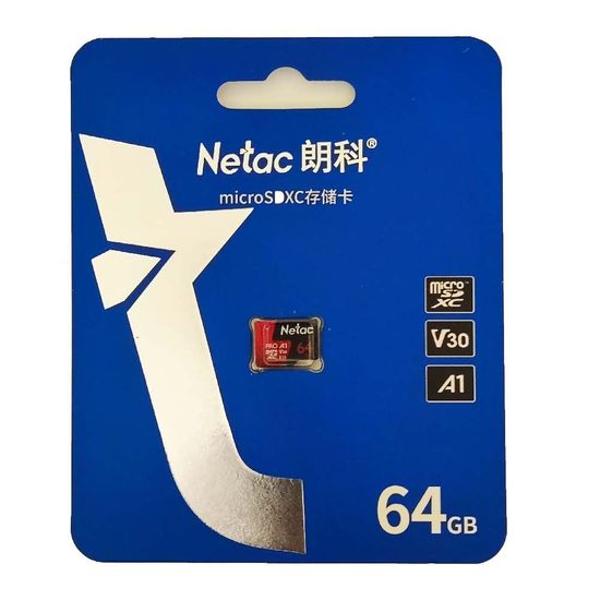 Карта памяти micro SD 64Gb для WiFi видеокамеры, 4G камеры и видеорегистратора