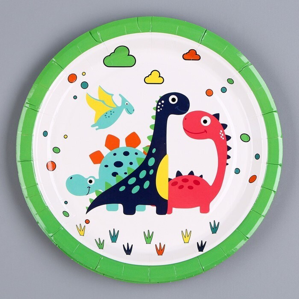 РАСПРОДАЖА Тарелка Милые дракончики 18см 6шт.