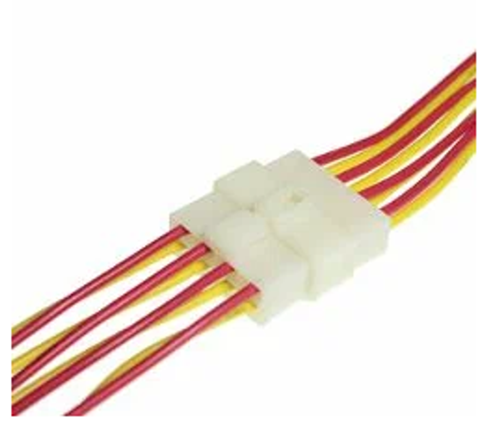 Разъем 8конт папа+мама (6,3мм) с проводами