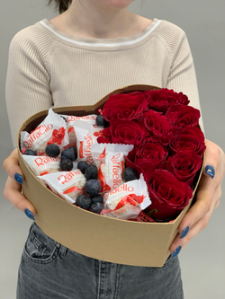 Подарочный набор Люби меня, люби (крафтовая коробочка)