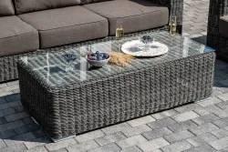 "Боно" лаунж-зона из искусственного ротанга, цвет графит