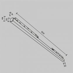 Встраиваемый светильник Maytoni Basis TR030-4-30WTW-DD2-B