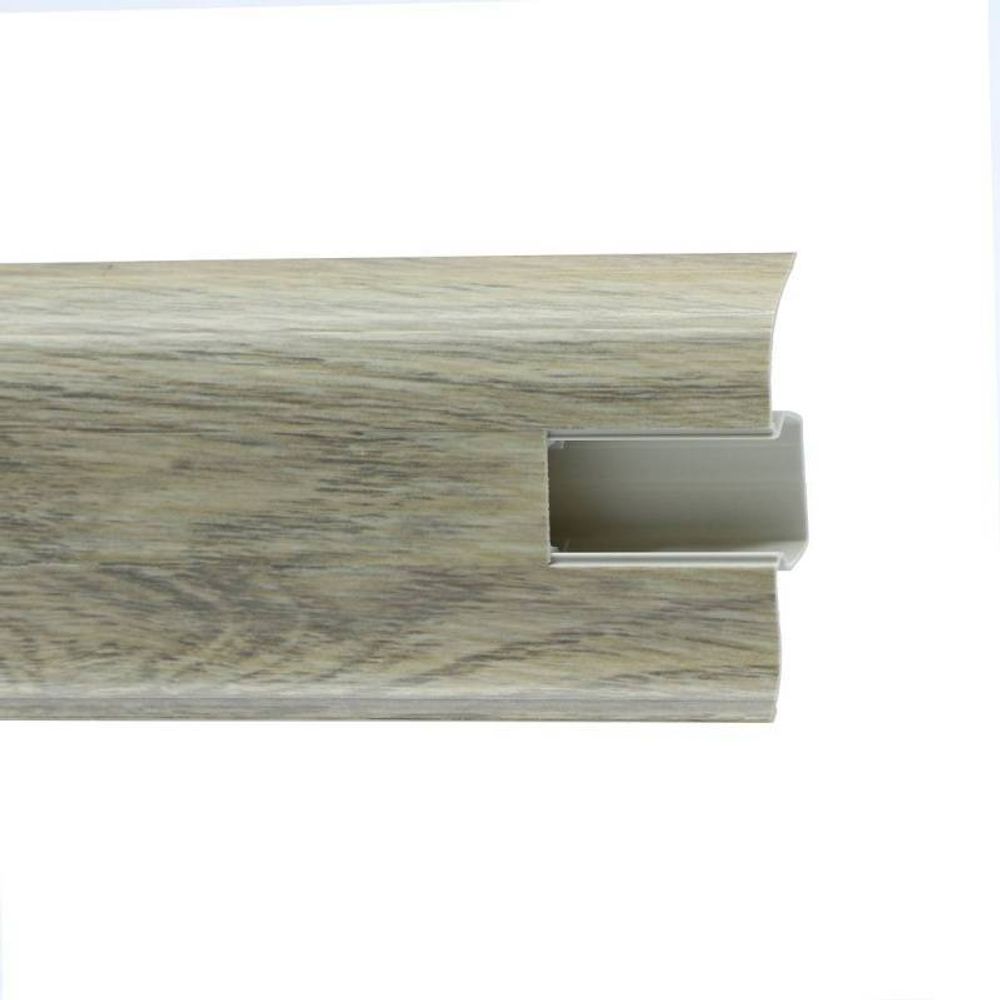 Пластиковый плинтус Royce 58 мм (2200x58x20) 809 Дуб Эллора