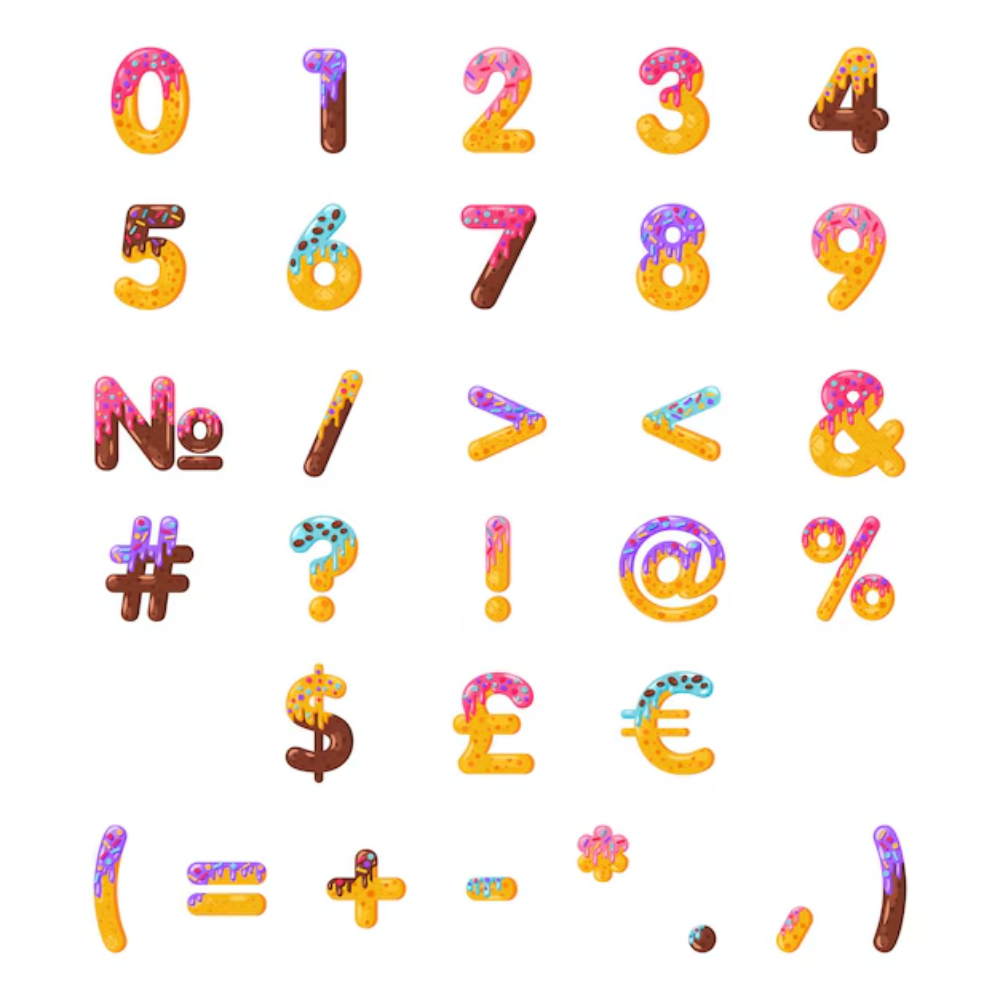 Цифры кондитерские