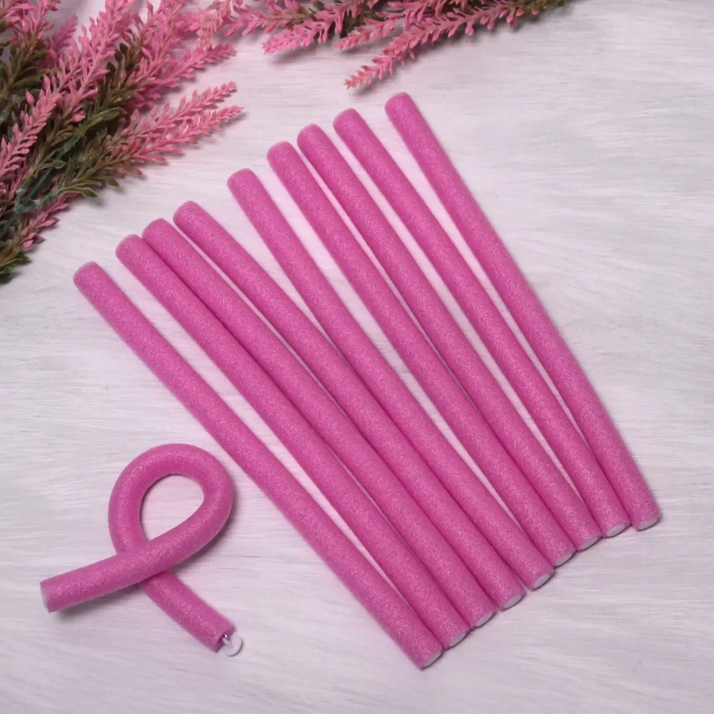 Бигуди бумеранги 10шт, цвет микс, d-12мм l-24см