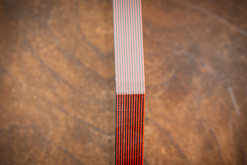 Заготовка накладок G10-7x80x120-Черно-Красные