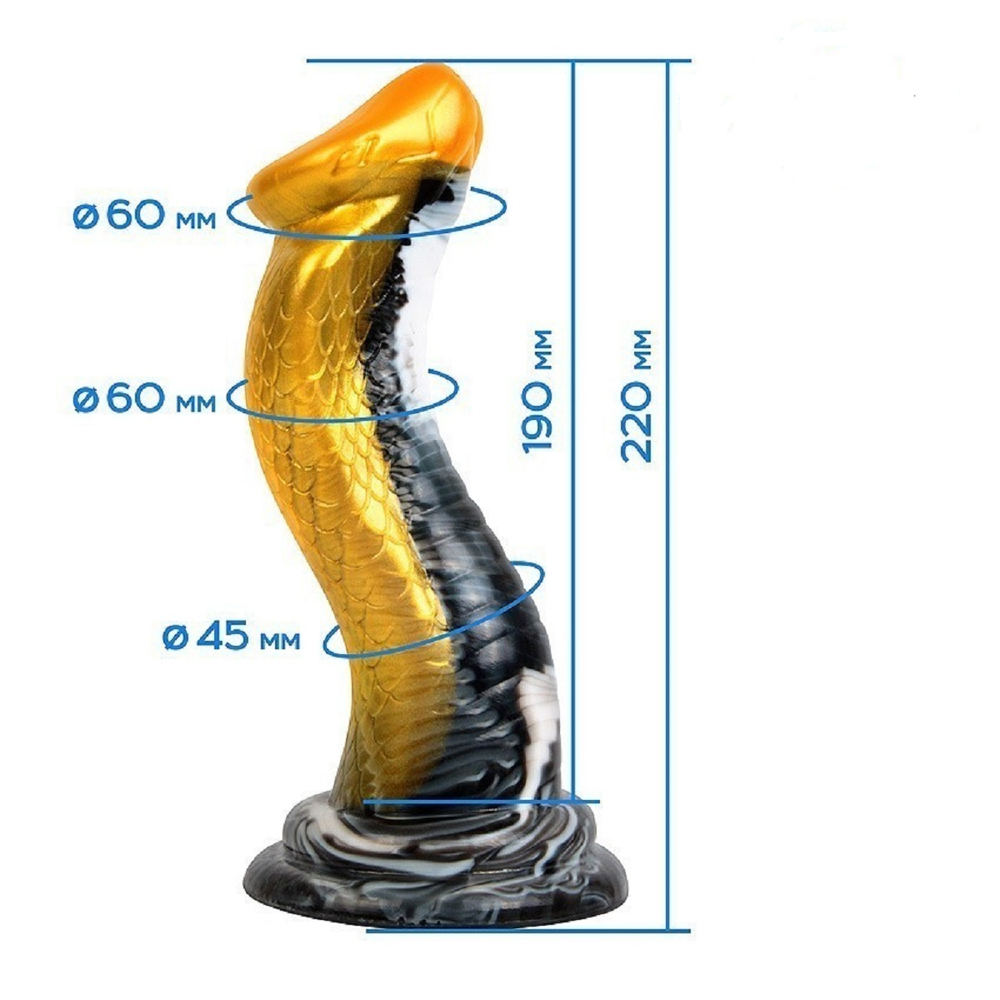 Фаллоимитатор с присоской Magic Hero разноцветный 22 см