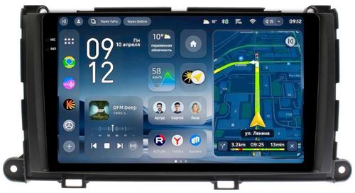 Магнитола для Toyota Sienna 3 2010-2014 - Teyes CC4-PRO монитор 9.5" 2K QLED на Android 13, Быстрейшая, Snapdragon 778G, ИИ, CarPlay, DSP, 4G SIM-слот