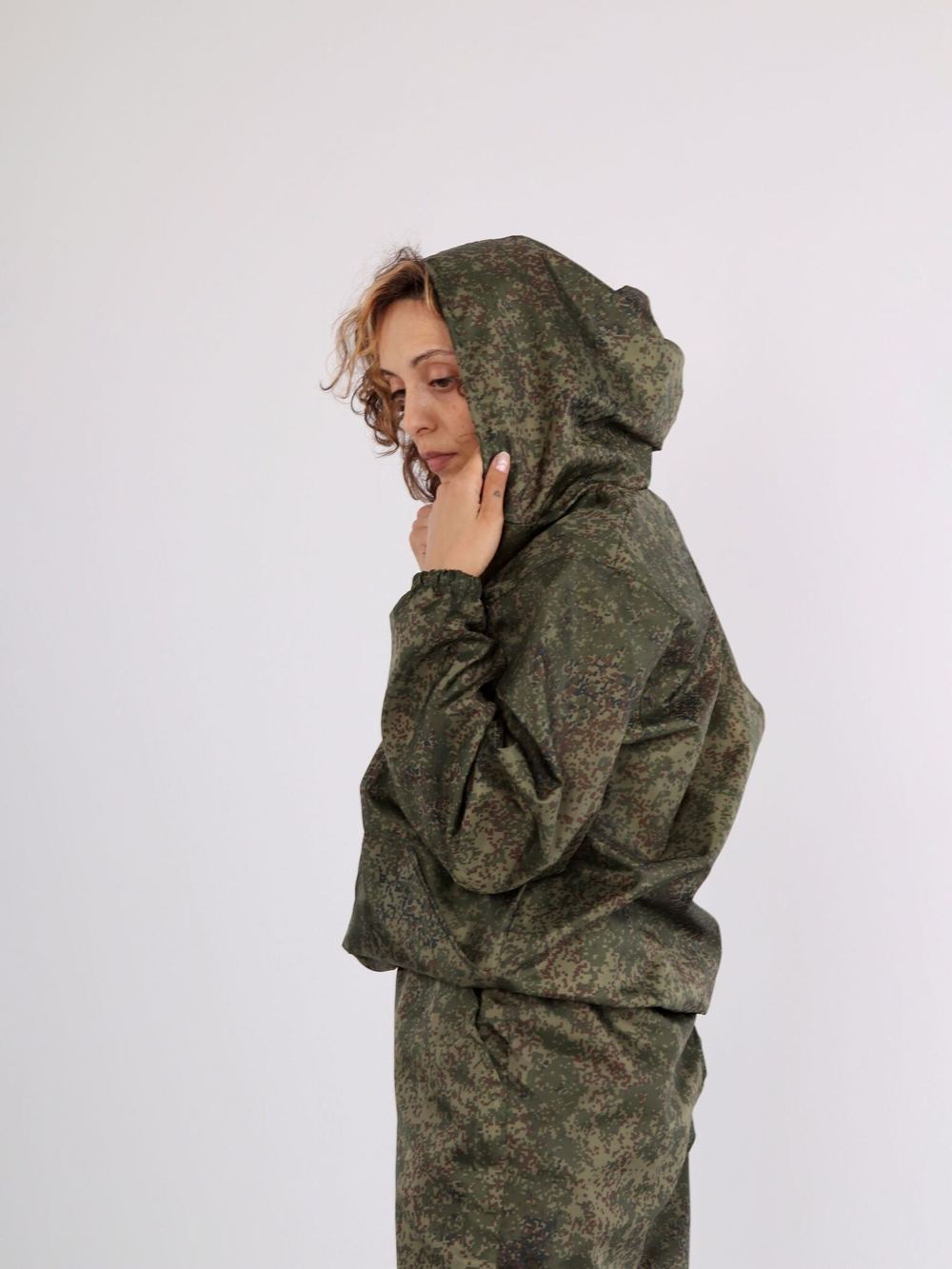 Костюм для активного отдыха Prival Ветровлагозащитный, женский, кмф Пиксель