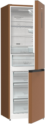 Отдельностоящий двухкамерный холодильник Gorenje NRK6192ACR4