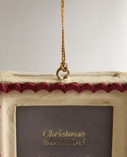 ZARA HOME УКРАШЕНИЯ ДЛЯ РОЖДЕСТВЕНСКОЙ ЁЛКИ В РАМКЕ ПАПЬЕ-МАШЕ, КРАСНЫЙ