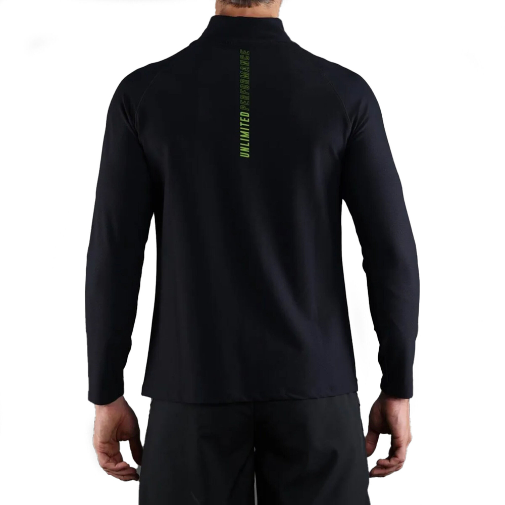 Мужское теннисное поло Endless Epic Long Sleeve Men - Black, Green