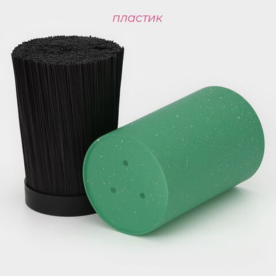 Подставка для ножей с наполнителем Доляна «Зефир», 11×18 см, цвет зелёный (Цвет: не задано)