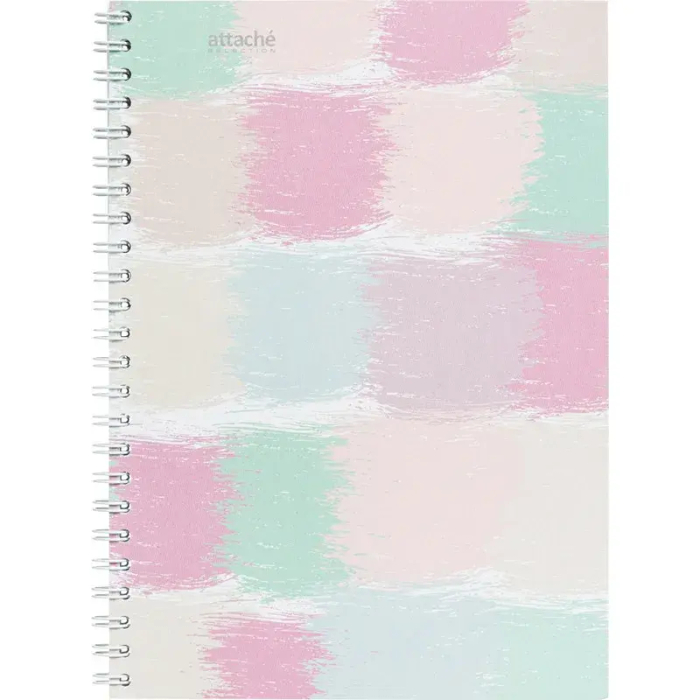 Бизнес-тетрадь А5,80л,кл,гр,обл.мат.лам. Attache Selection Pastel Квадраты