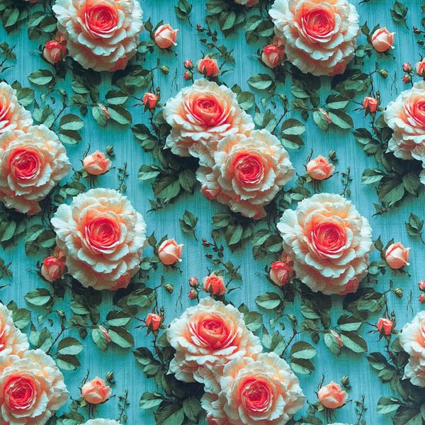 ЧАЙНАЯ РОЗА - 100% хлопок 1