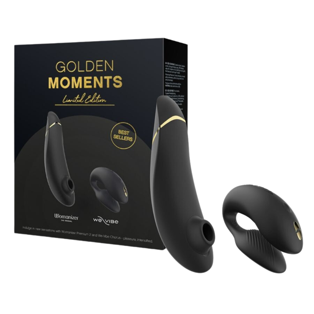 We Vibe Golden Moments – набор бестселлеров: Womanizer premium и We-vibe Chorus