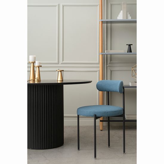 Стул loter, букле, темно-синий