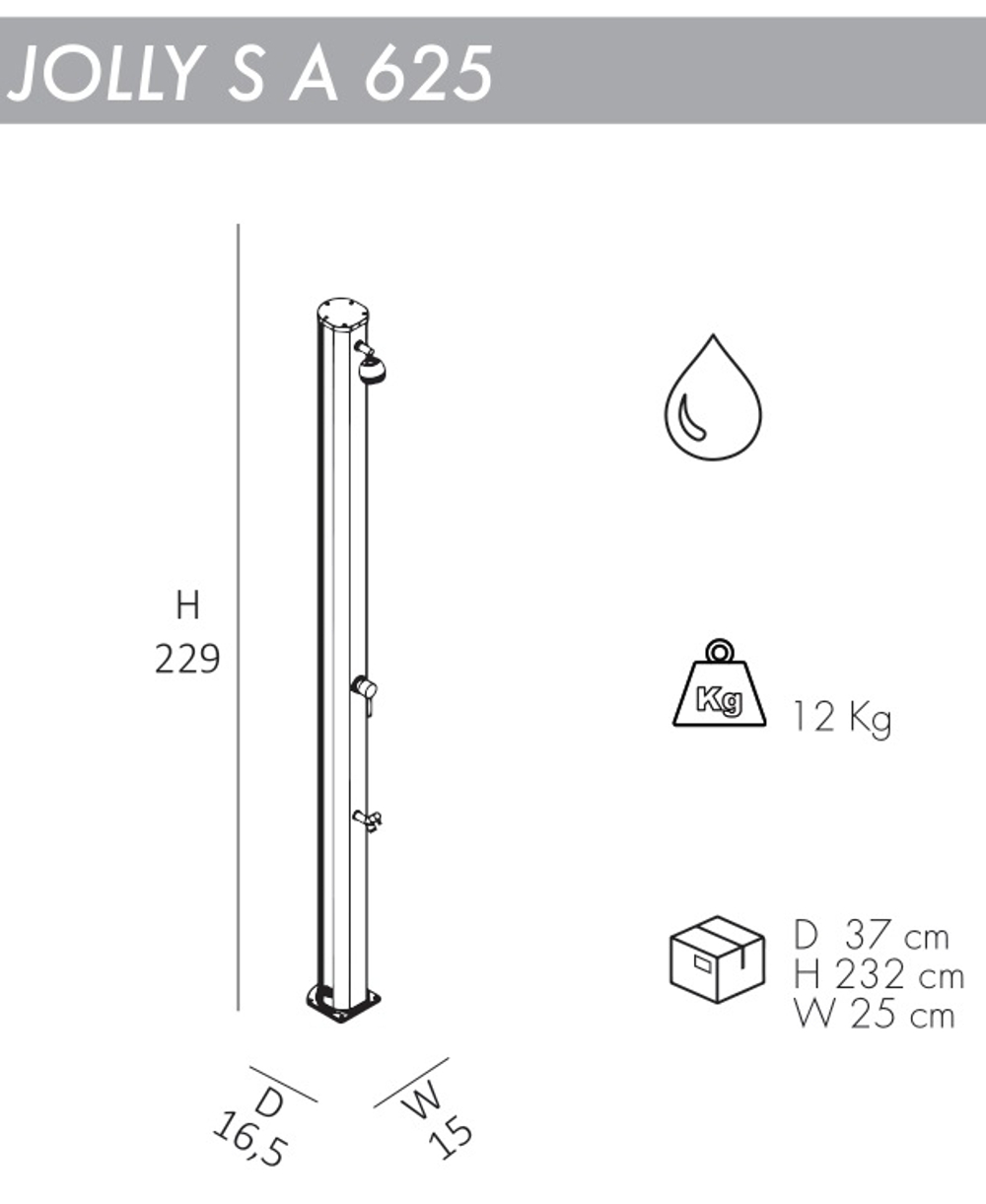 Душ уличный Arkema Jolly S A 625